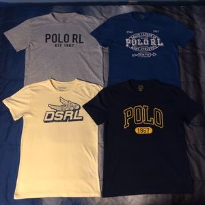 4 Polo Ralph Lauren Tees Size Small
